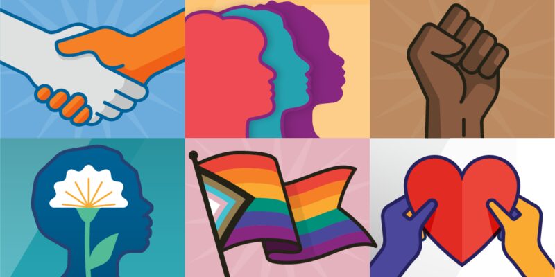 These logos help support and celebrate the hard-working employees who make our affinity groups possible.