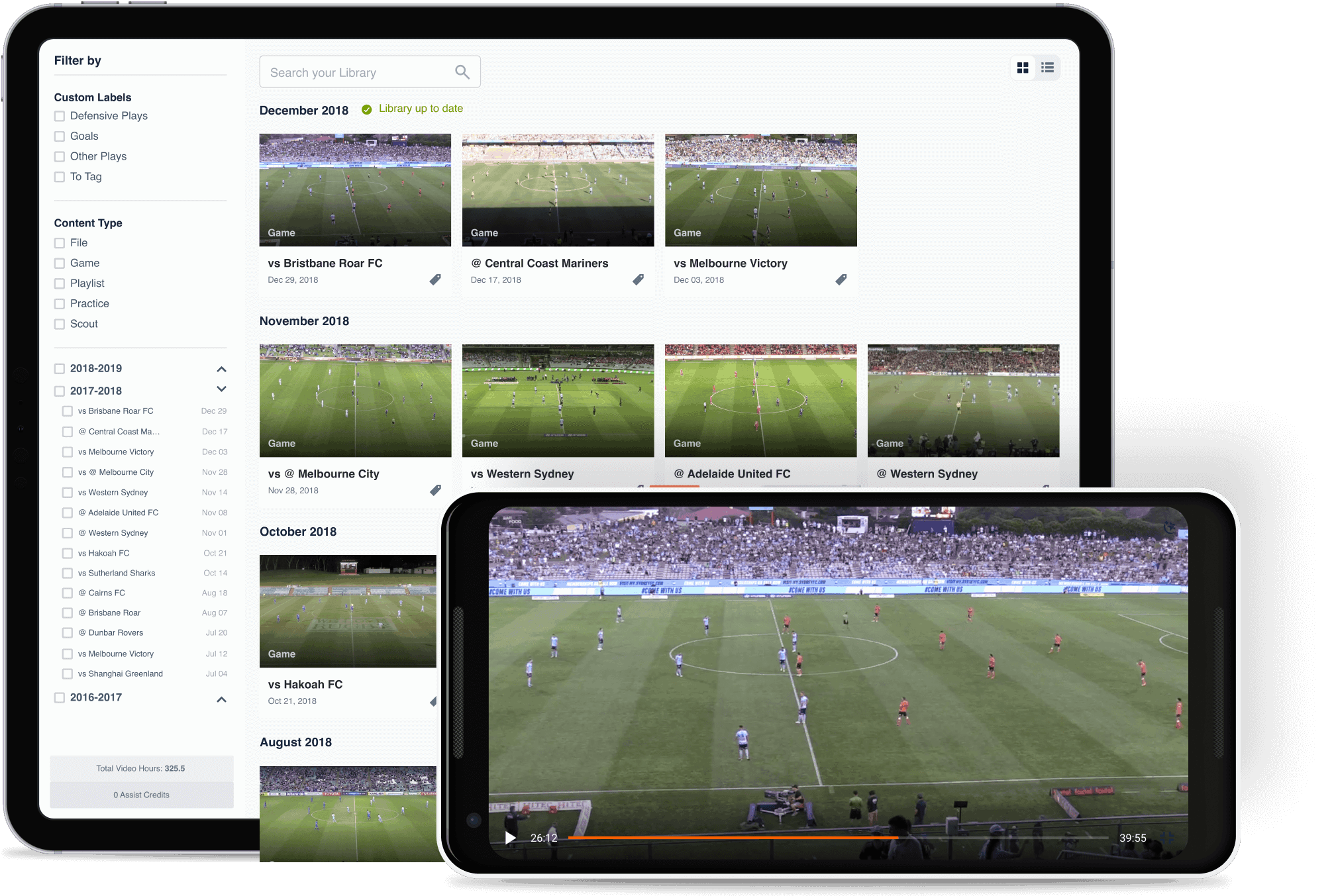 Screenshot of an online film exchange